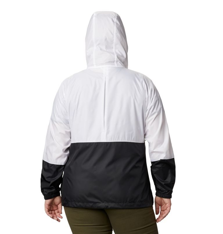 Women's Columbia Flash Forward Windbreaker Jackets White / Black | Plus Size CA-K4105